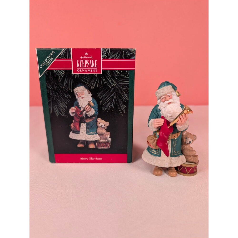 Vintage Hallmark Keepsake Christmas Ornament Merry Olde Santa Series #3 1992